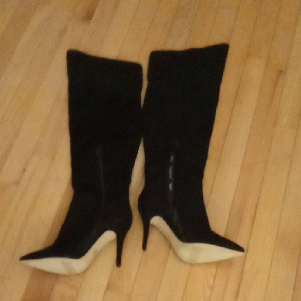 Elegant Black Thigh High Women's Boots